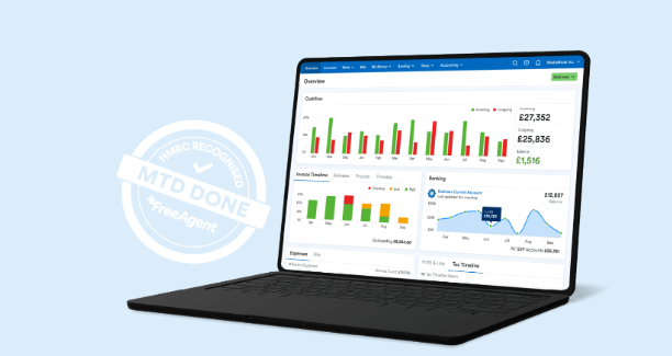 FreeAgent Silver Partner cloud accounting used by AIM GB Ltd — bookkeeping and MTD-ready software for UK businesses